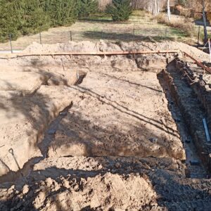 wykop pod fundament domu